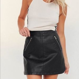 Leather skirt 
